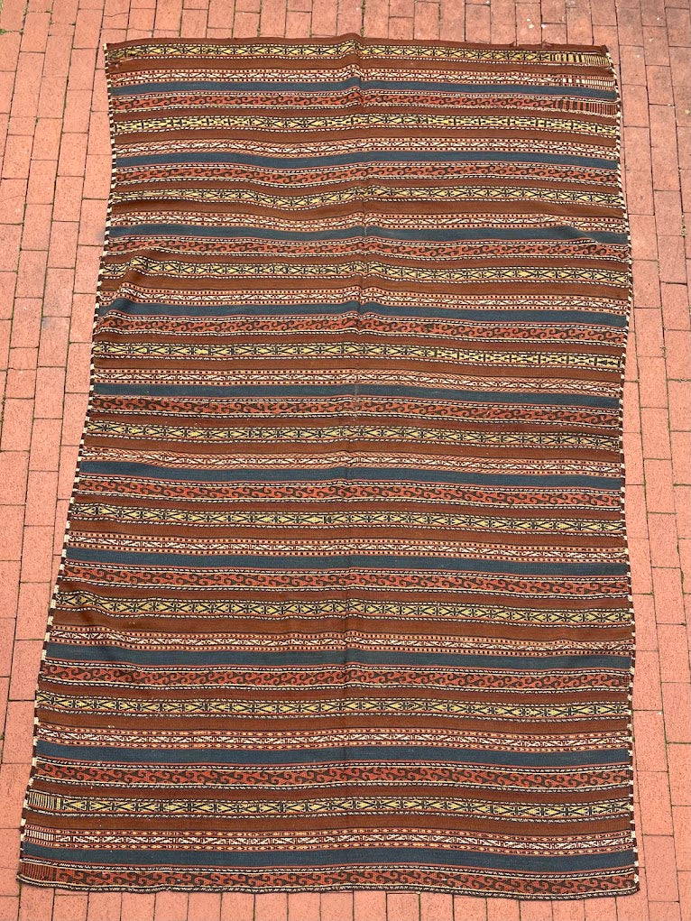 Antique Uzbek Cicim 6'1 x 11'1