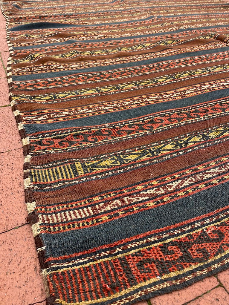 Antique Uzbek Cicim 6'1 x 11'1