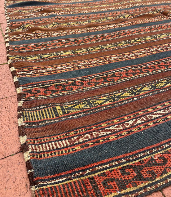 Antique Uzbek Cicim 6'1 x 11'1