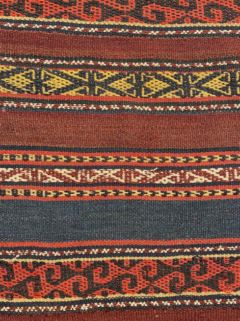 Antique Uzbek Cicim 6'1 x 11'1