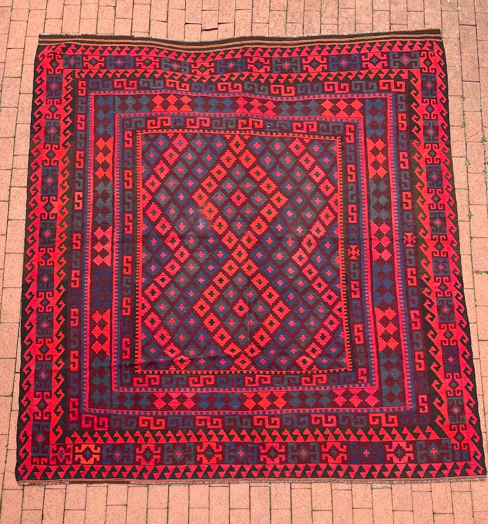 Afghan Maimana Kilim 7'11 x 8'9