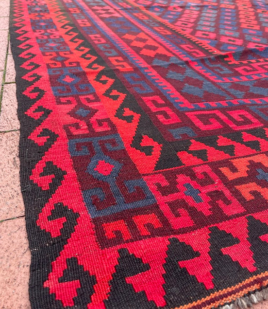 Afghan Maimana Kilim 7'11 x 8'9