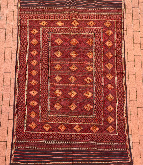 Afghan Cicim 5'3 x 8'10