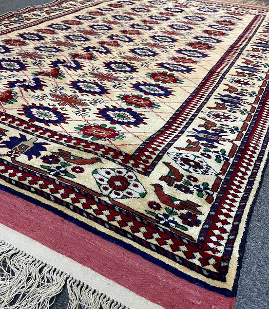 Afghan Turkmen Silk/Wool Combo 3'11 x 5'9