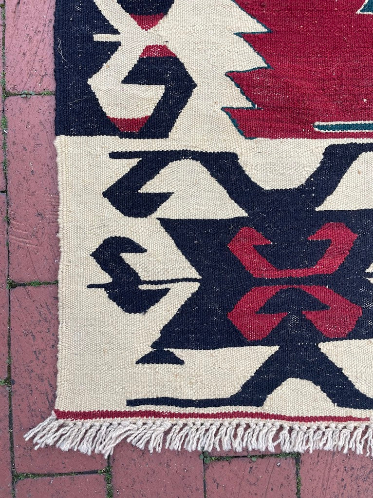 Turkish Usak Kilim 8'8 x 12'8