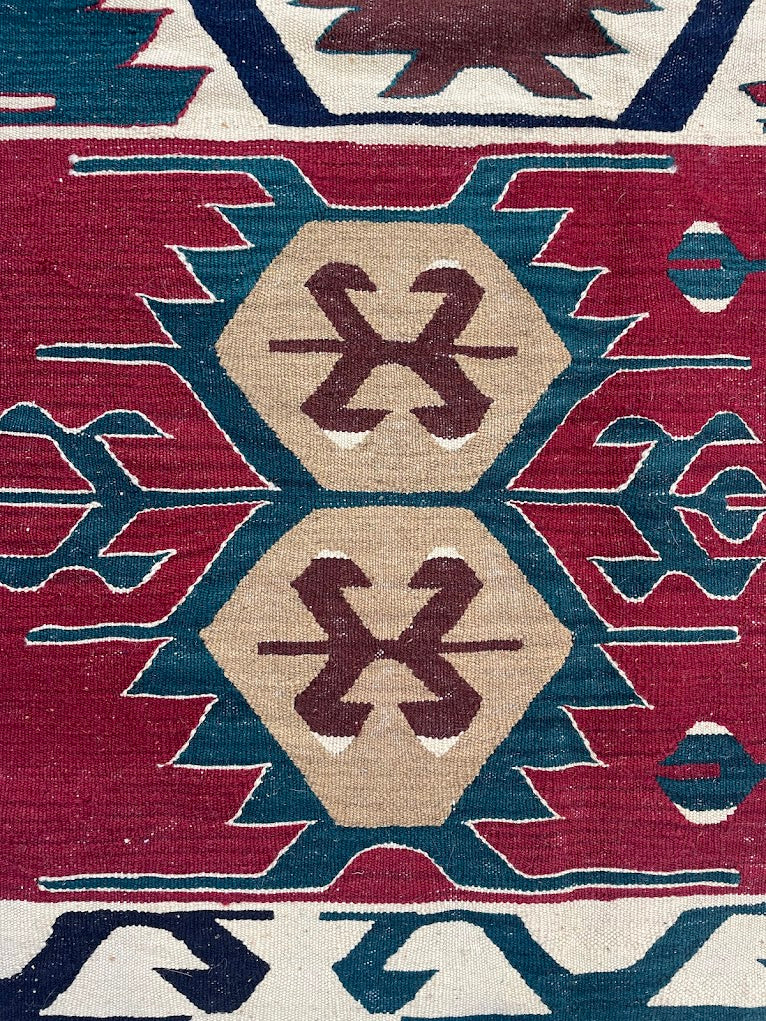 Turkish Usak Kilim 8'8 x 12'8