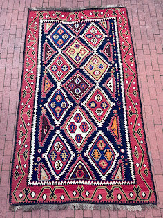 Antique Caucasian Kilim 5'9 x 11'0