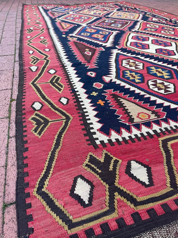Antique Caucasian Kilim 5'9 x 11'0