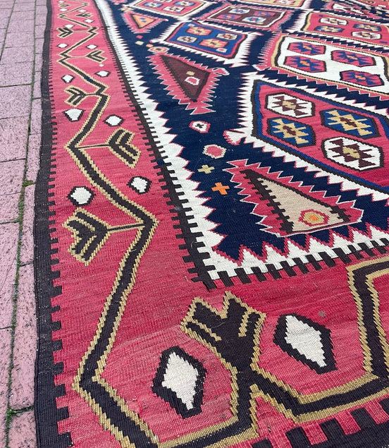 Antique Caucasian Kilim 5'9 x 11'0