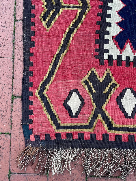 Antique Caucasian Kilim 5'9 x 11'0