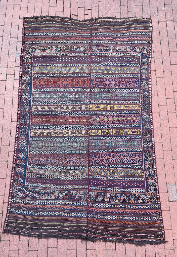 Afghan Dowry Cicim 5'1 x 10'1