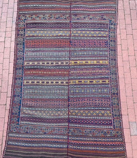 Afghan Dowry Cicim 5'1 x 10'1
