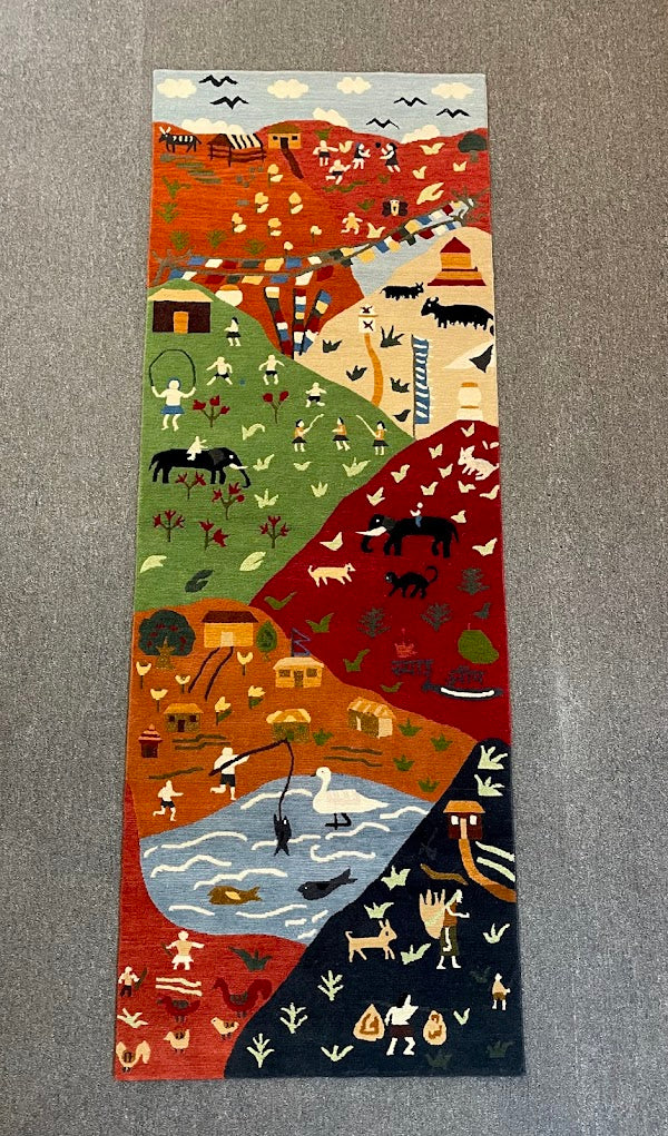 Tibetan Village 2'5 x 7'0