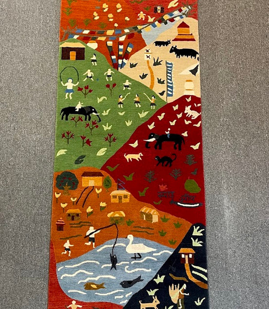 Tibetan Village 2'5 x 7'0