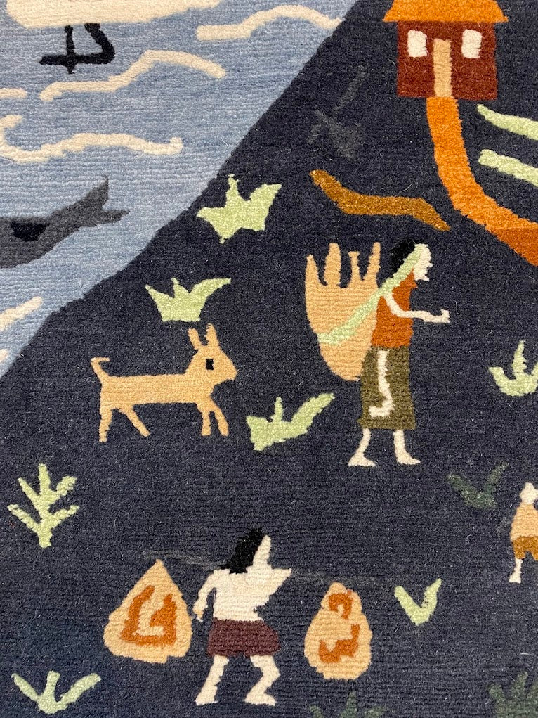 Tibetan Village 2'5 x 7'0