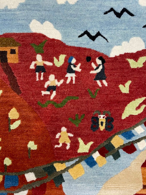 Tibetan Village 2'5 x 7'0