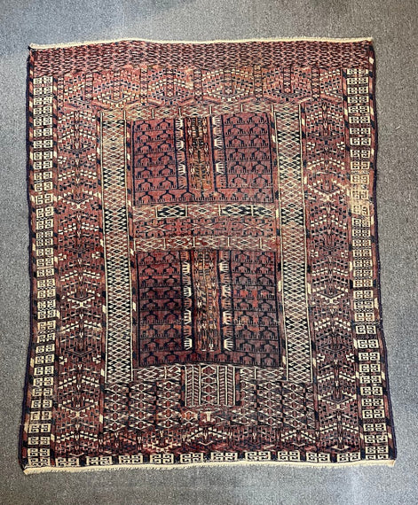 Antique Turkmen Ensi Perde 4'5 x 5'6