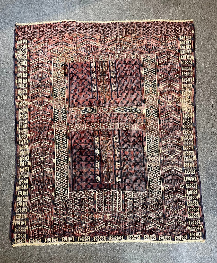 Antique Turkmen Ensi Perde 4'5 x 5'6
