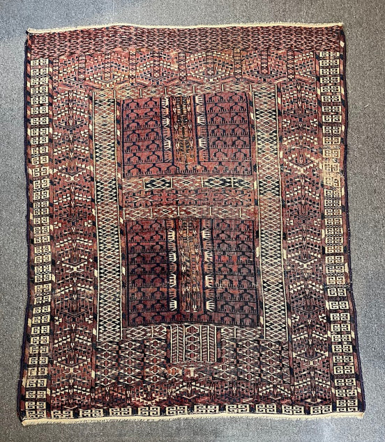 Antique Turkmen Ensi Perde 4'5 x 5'6