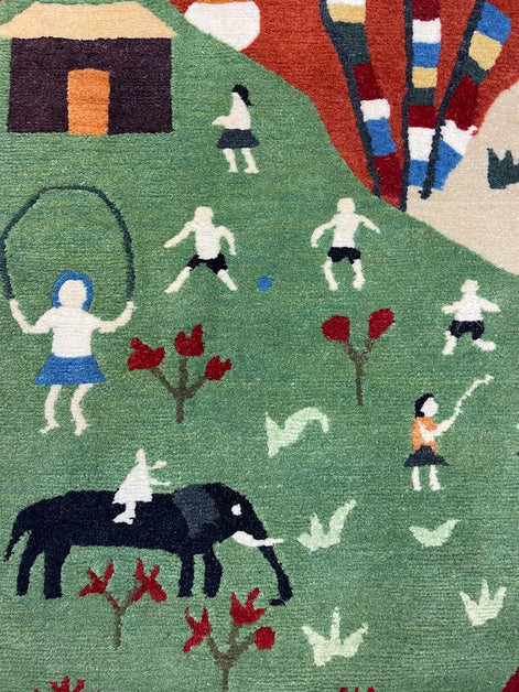 Tibetan Village 2'5 x 7'0