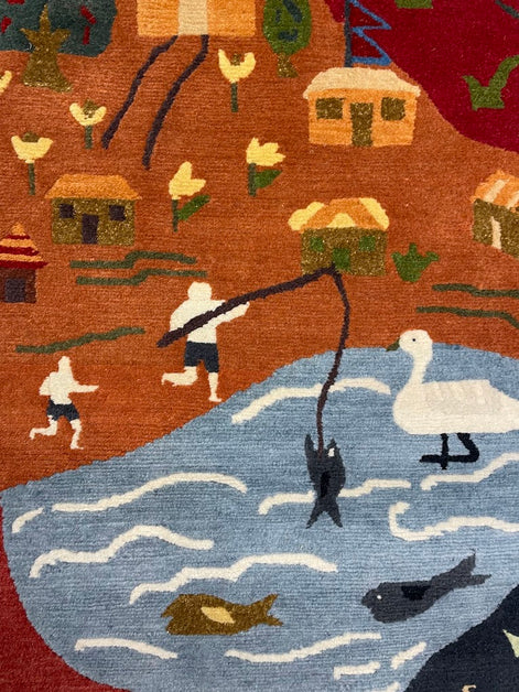 Tibetan Village 2'5 x 7'0