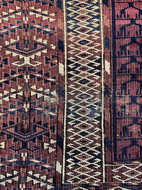 Antique Turkmen Ensi Perde 4'5 x 5'6