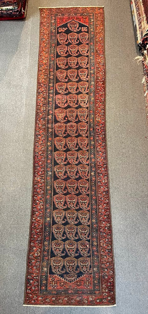 Antique Caucasian Paisley Leaf 2'9 x 12'7