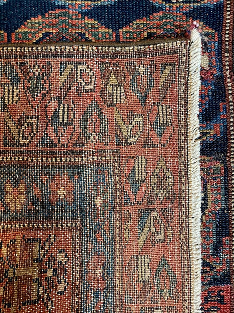 Antique Caucasian Paisley Leaf 2'9 x 12'7