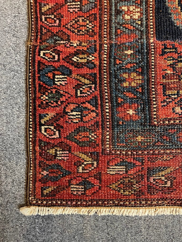 Antique Caucasian Paisley Leaf 2'9 x 12'7