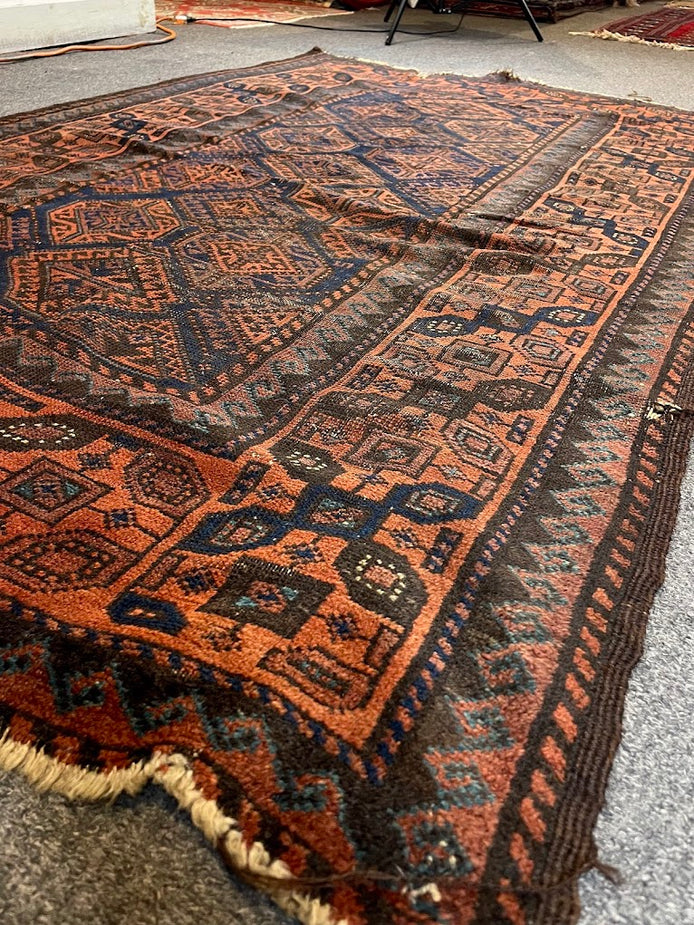 Antique Afghan Baluch 3'8 x 5'8