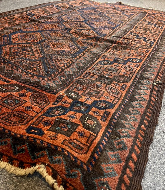 Antique Afghan Baluch 3'8 x 5'8