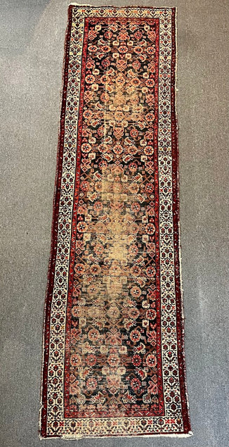 Antique Iranian Bijar 2'7 x 9'8