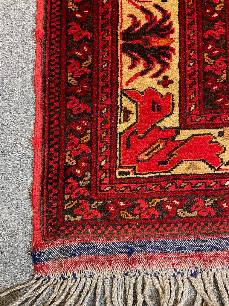 Afghan Geometric Floral 2'9 x 8'9