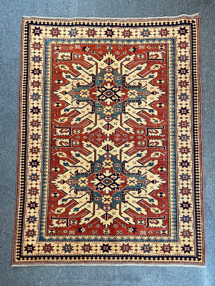 Turkish Eagle Kazak 4'0 x 5'6