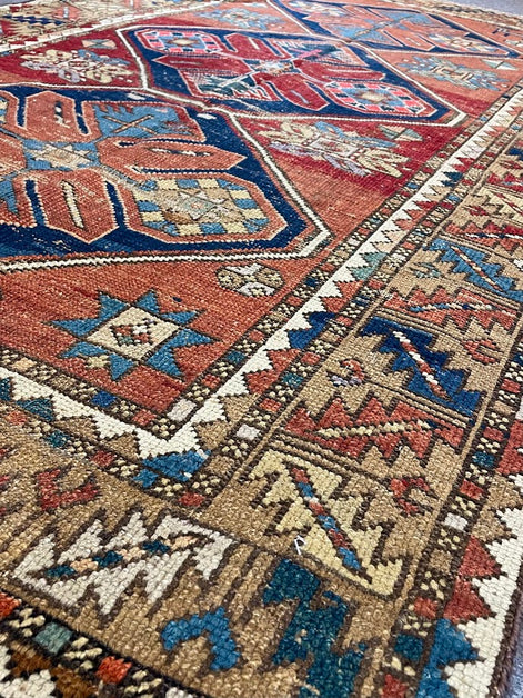 Antique Caucasian Kazak 4'0 x 7'0