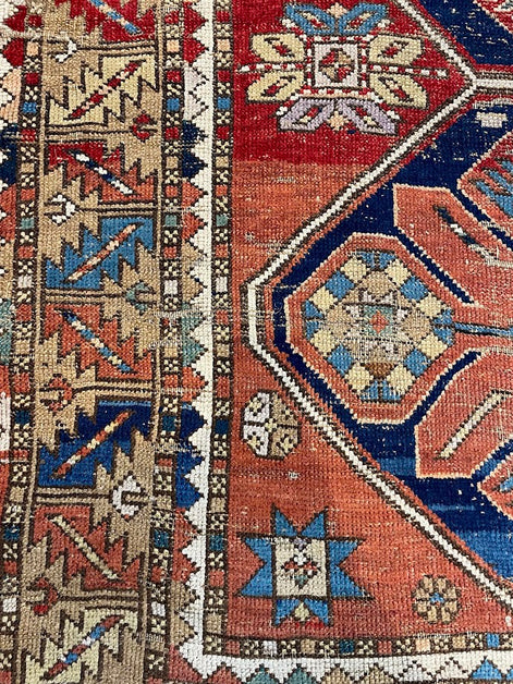 Antique Caucasian Kazak 4'0 x 7'0