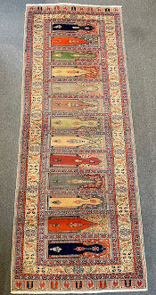 Turkish Saf Seccade Prayer Rug 3'5 x 9'5