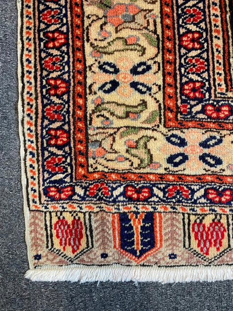 Turkish Saf Seccade Prayer Rug 3'5 x 9'5