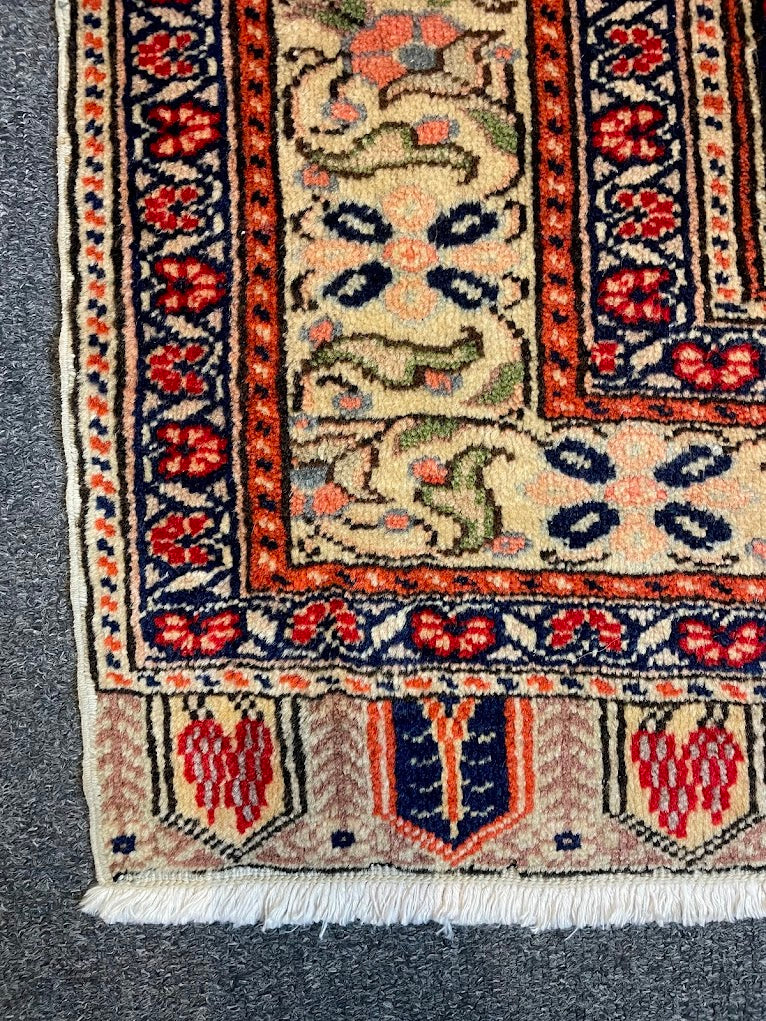 Turkish Saf Seccade Prayer Rug 3'5 x 9'5