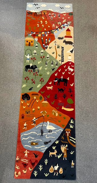 Tibetan Village 2'5 x 9'0