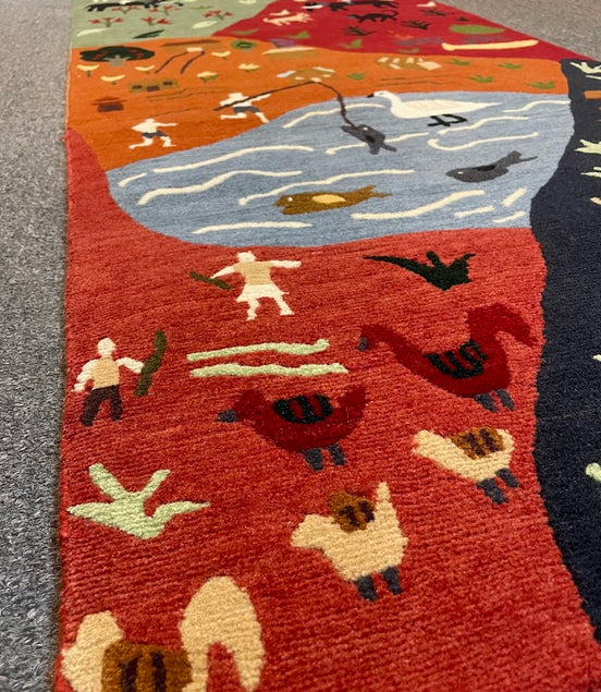 Tibetan Village 2'5 x 9'0