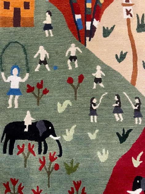 Tibetan Village 2'5 x 9'0