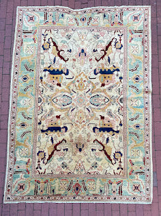 Afghan Abstract Floral 6'7 x 9'7