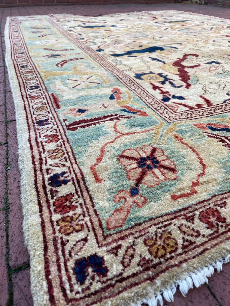 Afghan Abstract Floral 6'7 x 9'7