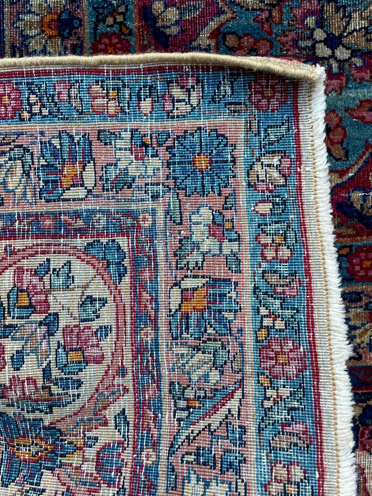 Antique Iranian Lavar Kerman 8'6 x 11'0