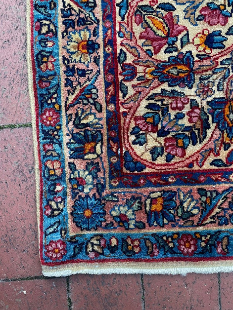 Antique Iranian Lavar Kerman 8'6 x 11'0