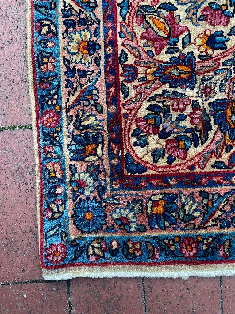 Antique Iranian Lavar Kerman 8'6 x 11'0
