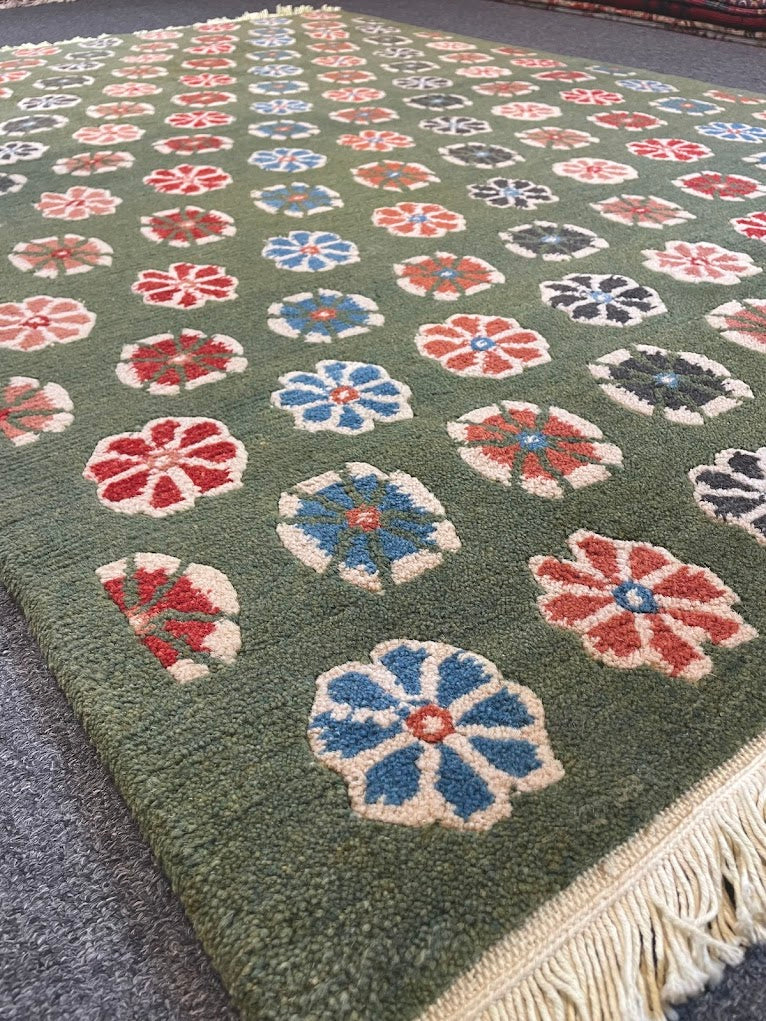 Tibetan Floral Patan Metole 4'0 x 5'10