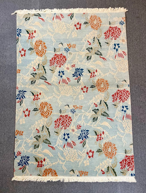 Tibetan Floral 4'1 x 6'1