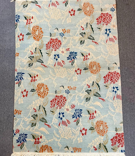 Tibetan Floral 4'1 x 6'1